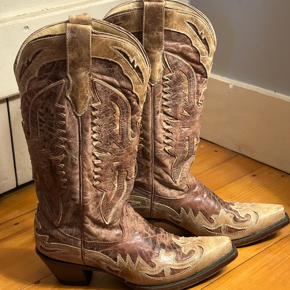 Corral Snip Tie Western Cowboy Boots